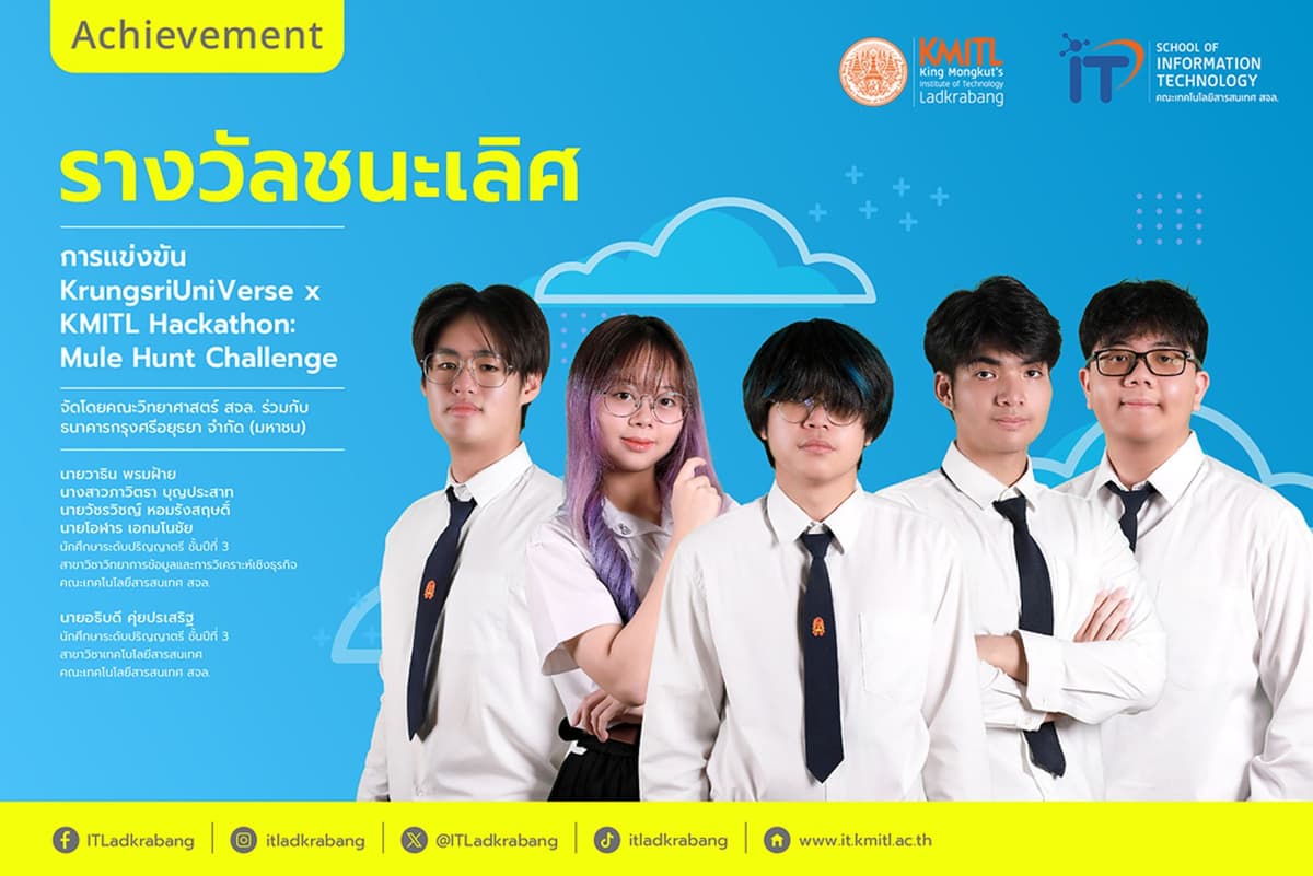 First Prize from the KrungsriUniVerse x KMITL Hackathon Competition
